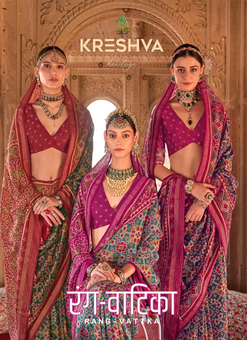 Rang Vatika By Kreshva Georgette Occasion Wear Saree Wholesale In India